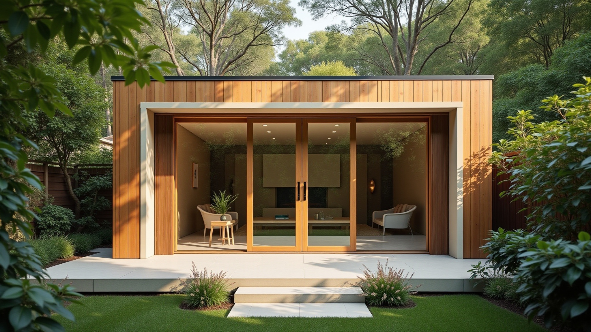 Modern garden room exterior
